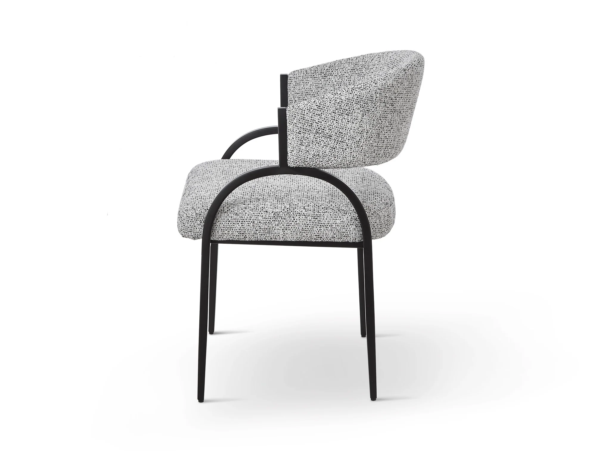 Liang & Eimil Pavilion Dining Chair (CRIB 5) – Talbot Freckle & Matt Black - Image 4