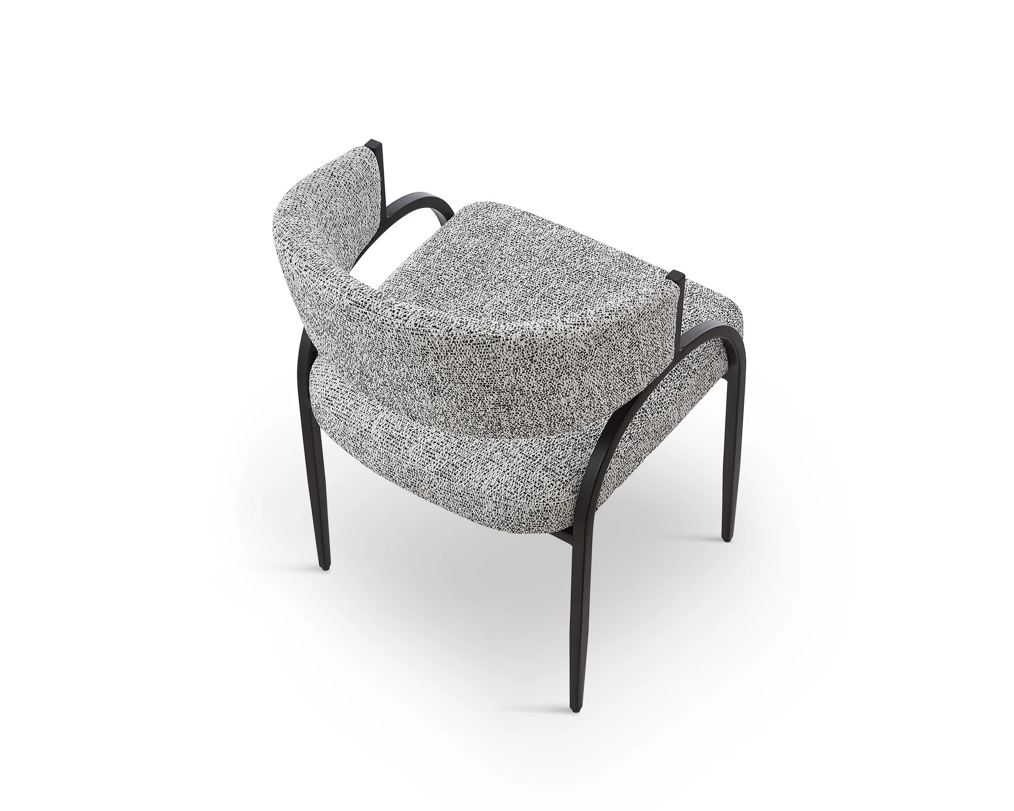 Liang & Eimil Pavilion Dining Chair (CRIB 5) – Talbot Freckle & Matt Black - Image 5