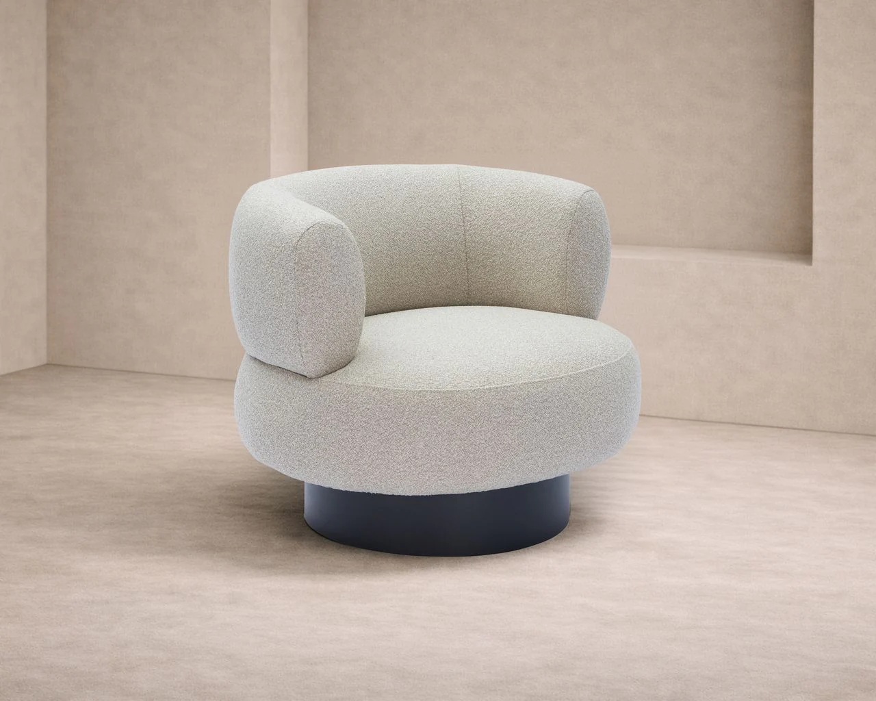 Liang & Eimil Redeo Swivel Occasional Chair – Capela Sand - Image 6