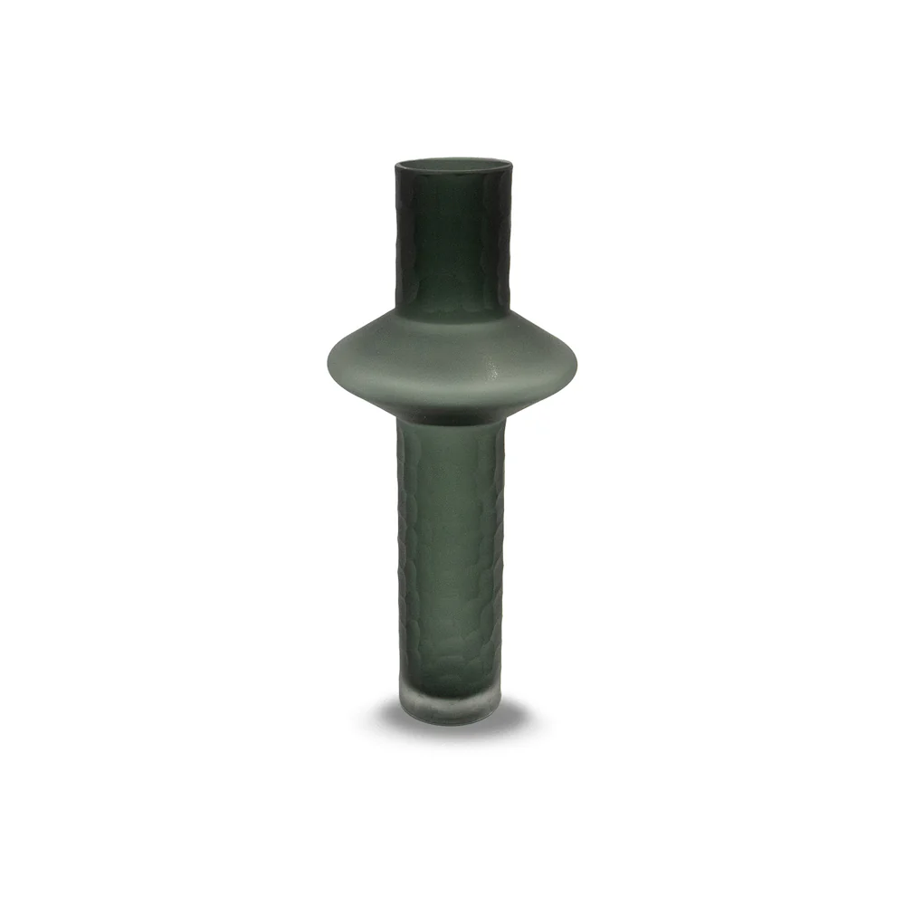 Liang & Eimil Rei Glass Vase in Smoke Grey - Large - Image 2