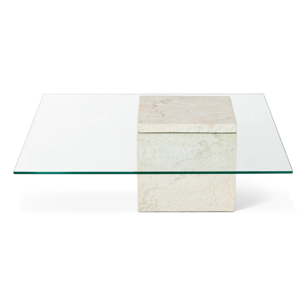 Liang & Eimil Rock Coffee Table in Beige Faux Marble