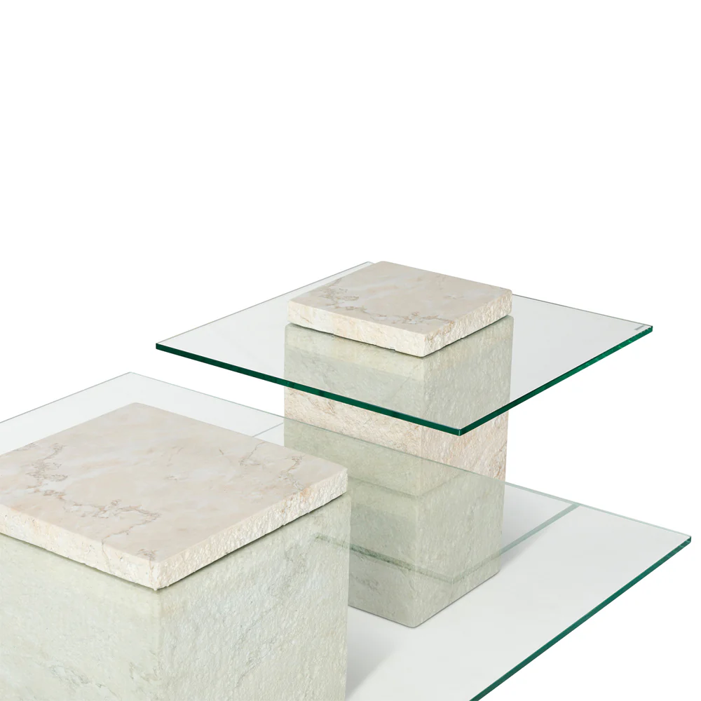 Liang & Eimil Rock Coffee Table in Beige Faux Marble - Image 5
