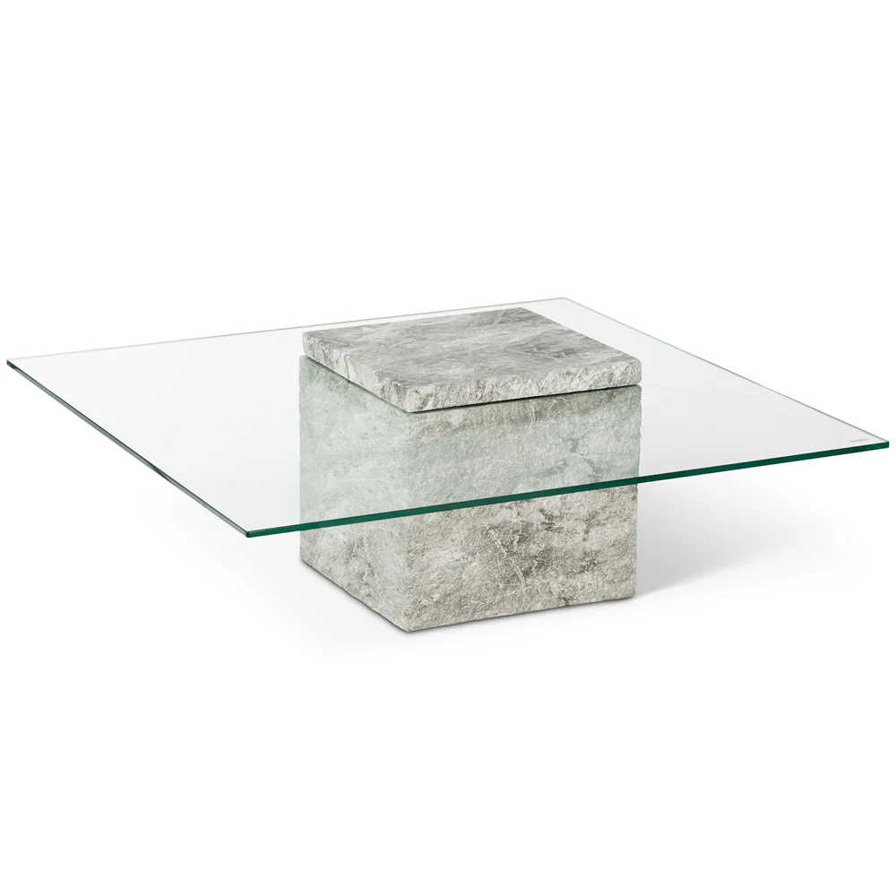 Liang & Eimil Rock Coffee Table – Grey Faux Marble - Image 2