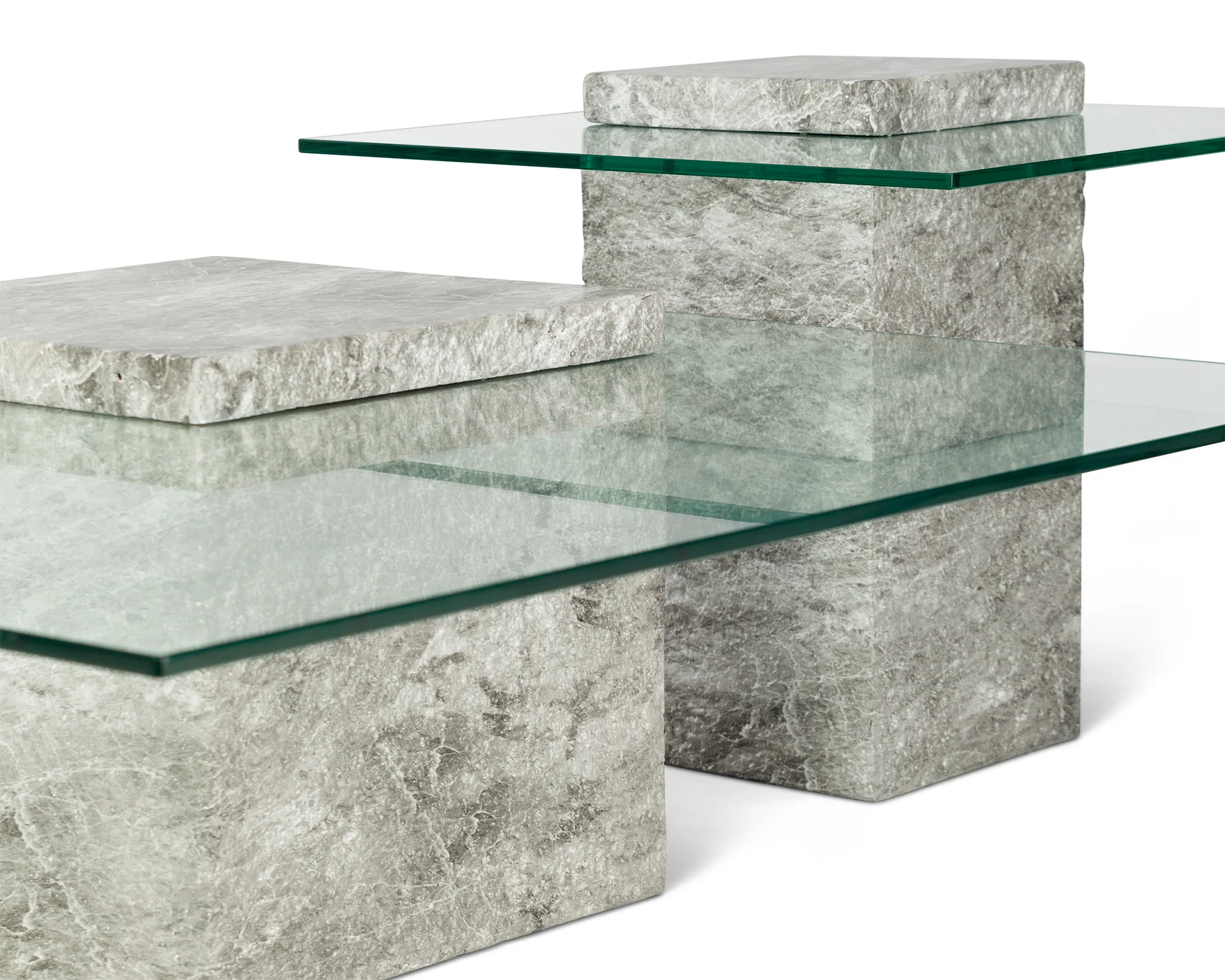 Liang & Eimil Rock Coffee Table – Grey Faux Marble - Image 4