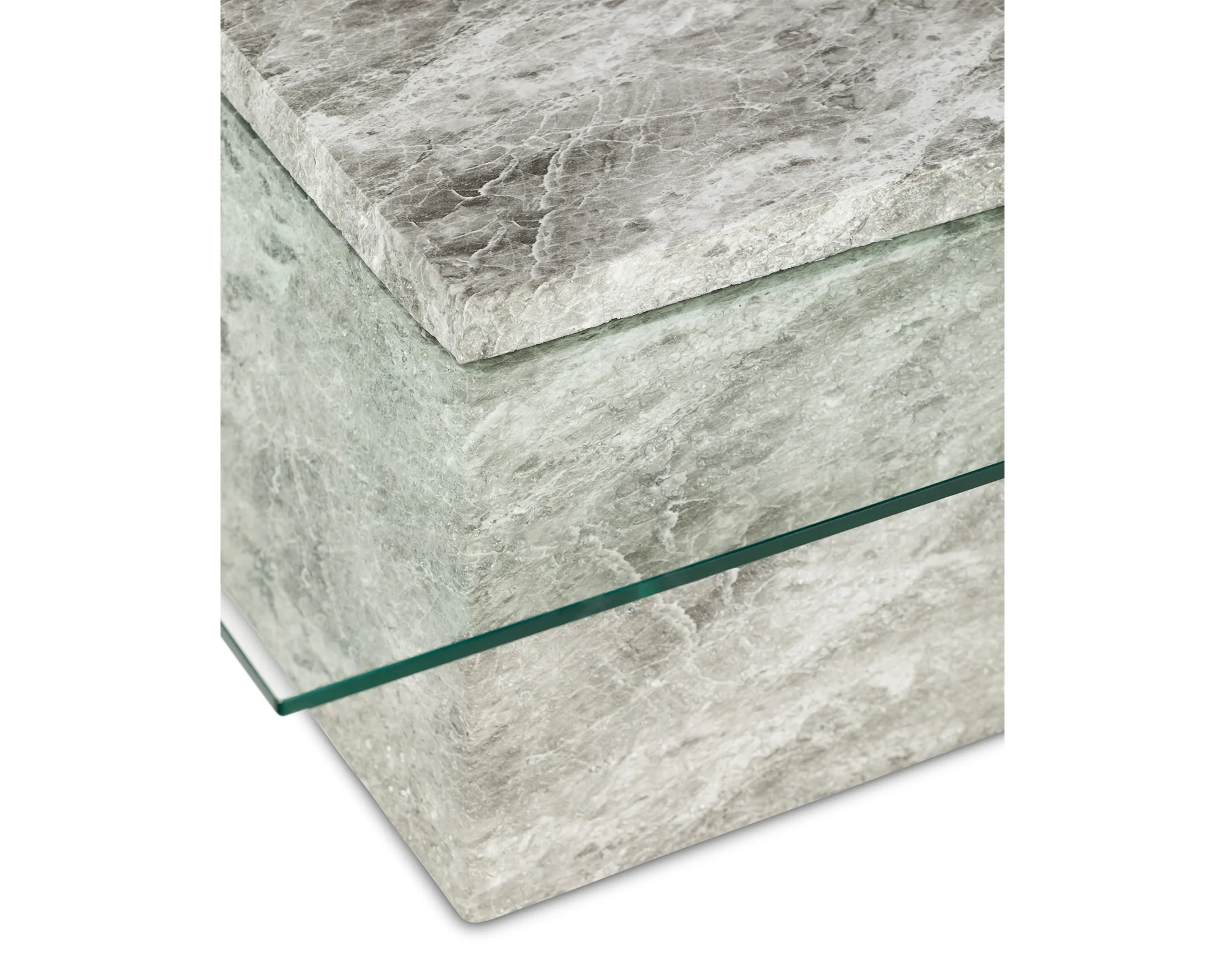 Liang & Eimil Rock Coffee Table – Grey Faux Marble - Image 5