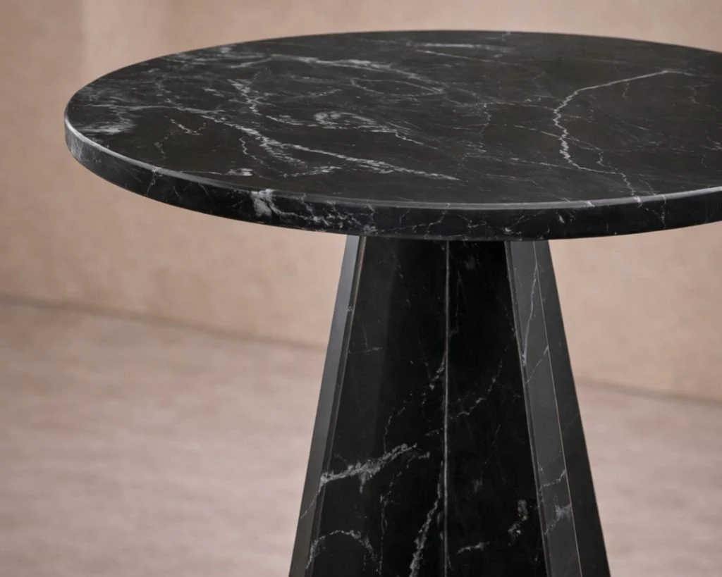 Liang & Eimil Rodes Side Table - Black Fantasy Marble - Image 8