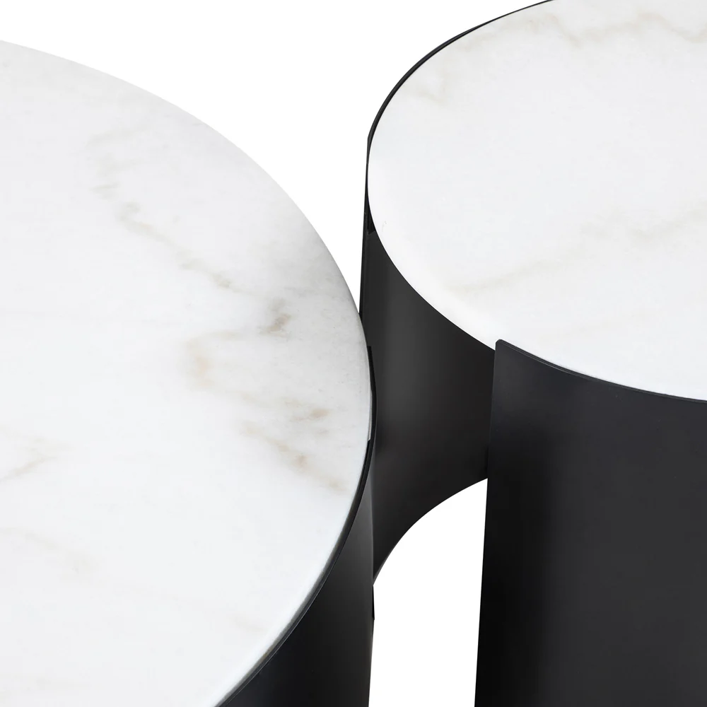 Liang & Eimil Samba Side Table with White Marble Top - Image 5