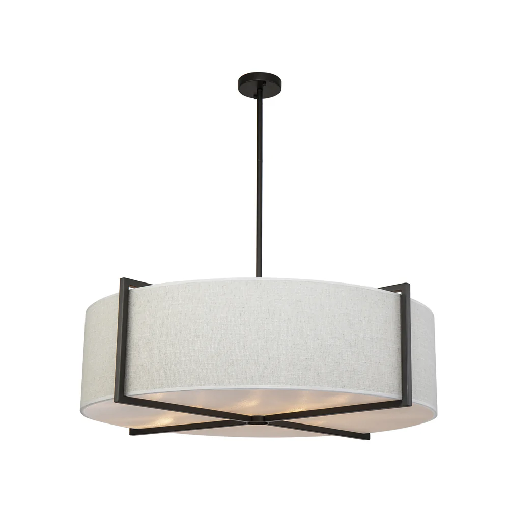 Liang & Eimil Sanderson Pendant Lamp with Matt Black Steel Frame