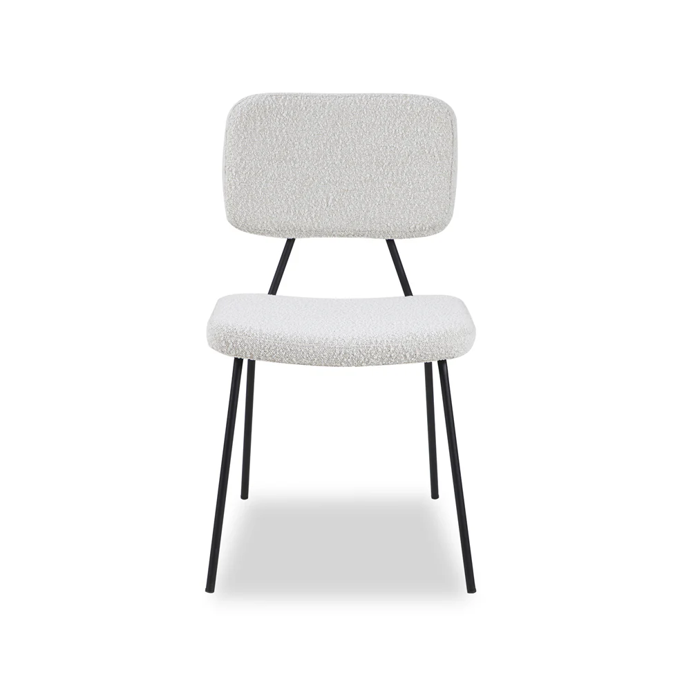 Liang & Eimil Tatini Dining Chair Boucle Sand Upholstery - Set of 2