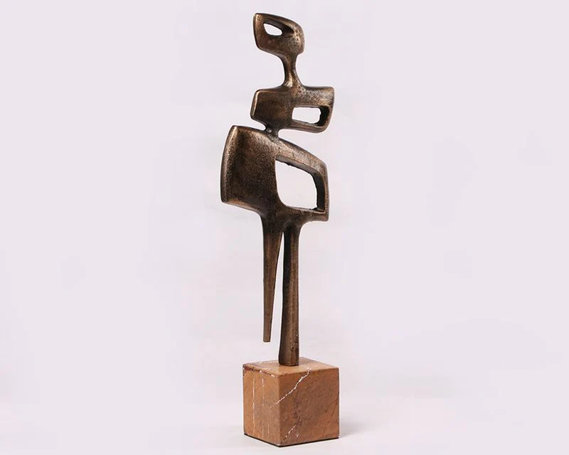 Liang & Eimil Thalassa Sculpture - Golden Bronze/Marble - Image 4