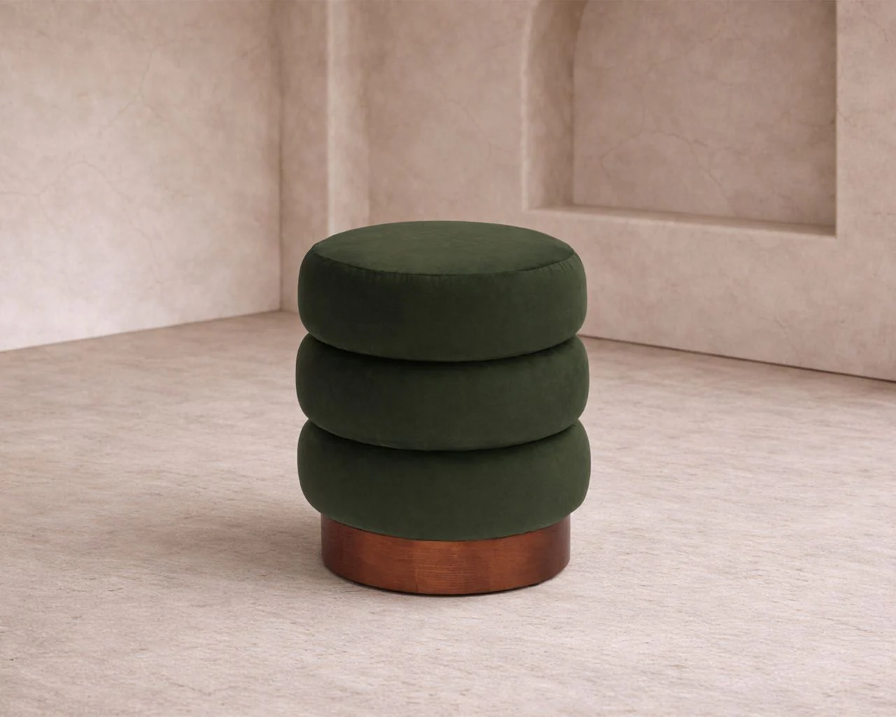 Liang & Eimil Trace Footstool – Hopper Moss (CRIB 5) - Image 6