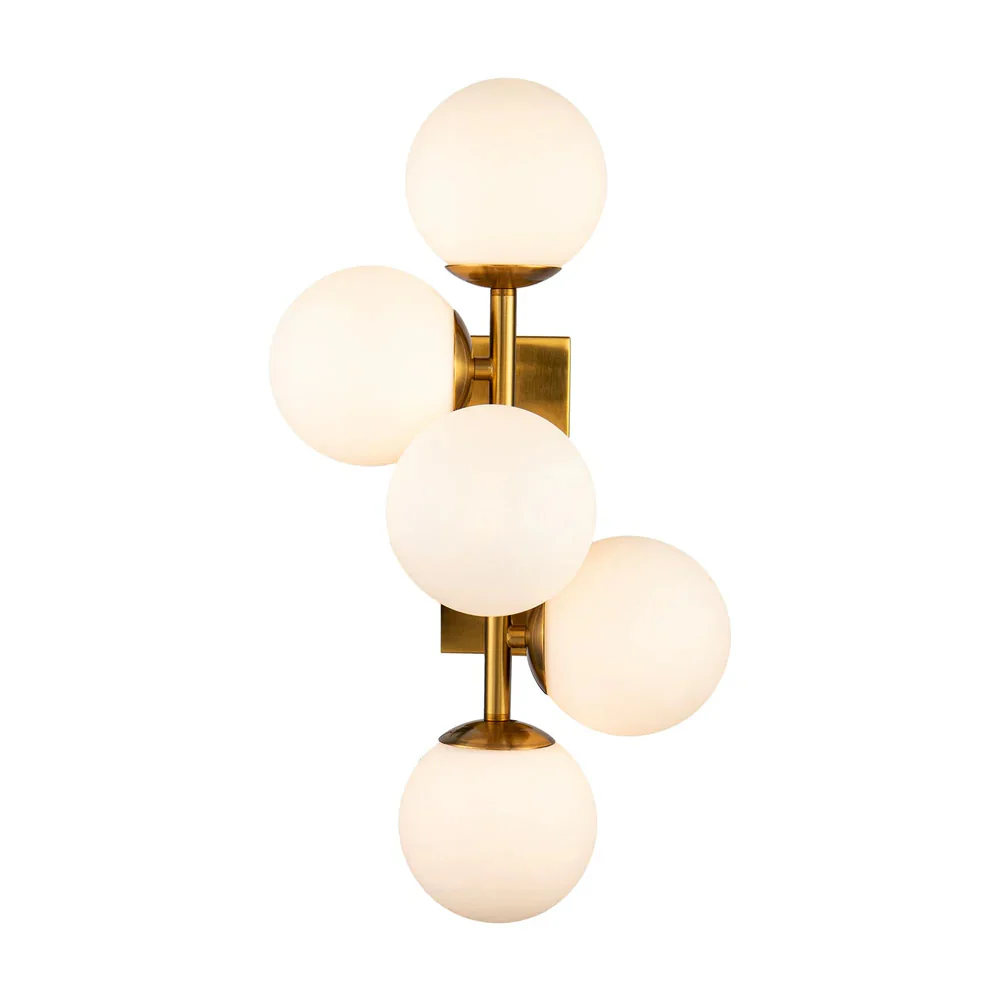 Liang & Eimil Vanessa Wall Lamp – Opal Glass & Brass