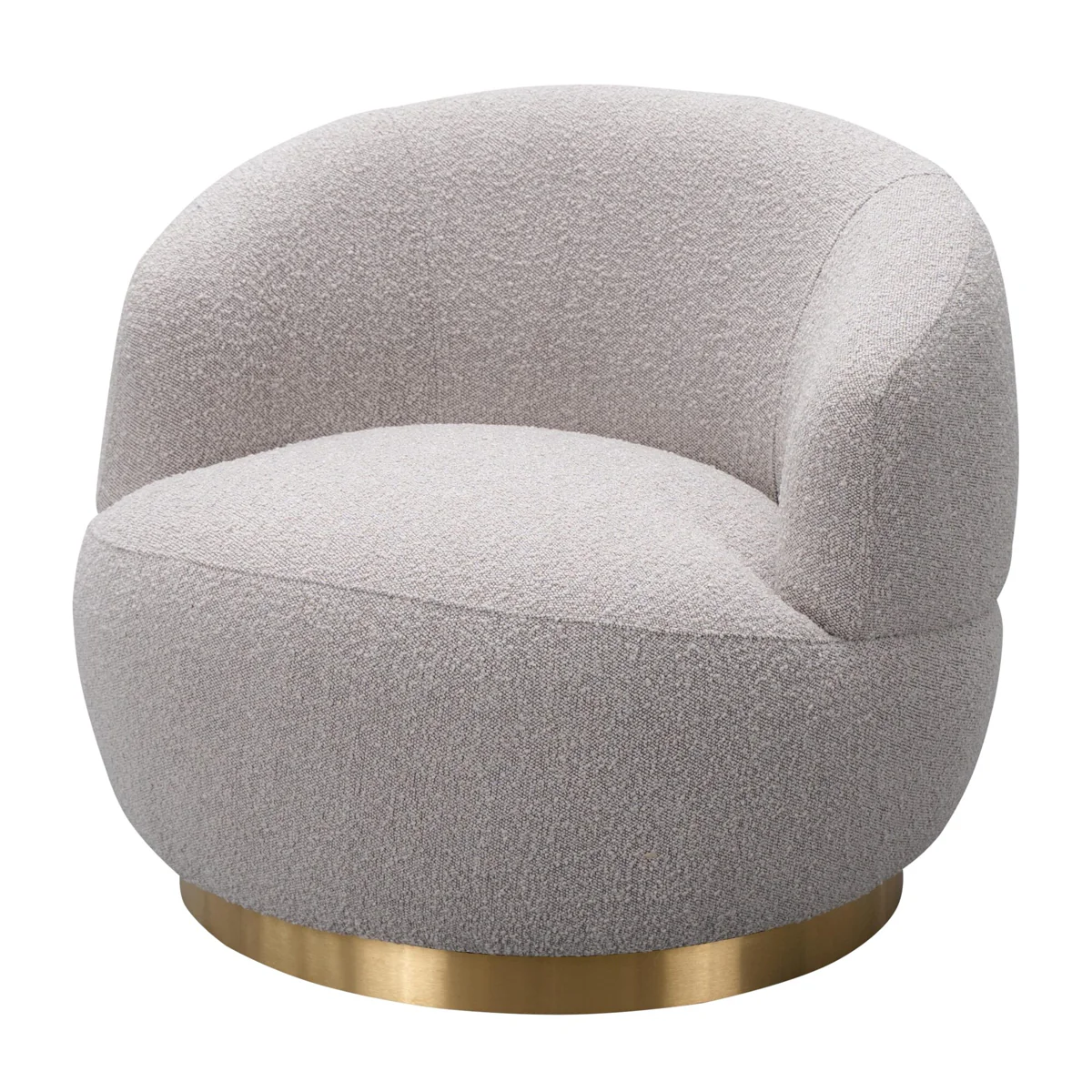 Liang & Eimil Vitale Chair in Taupe Boucle with Brushed Brass - Image 3
