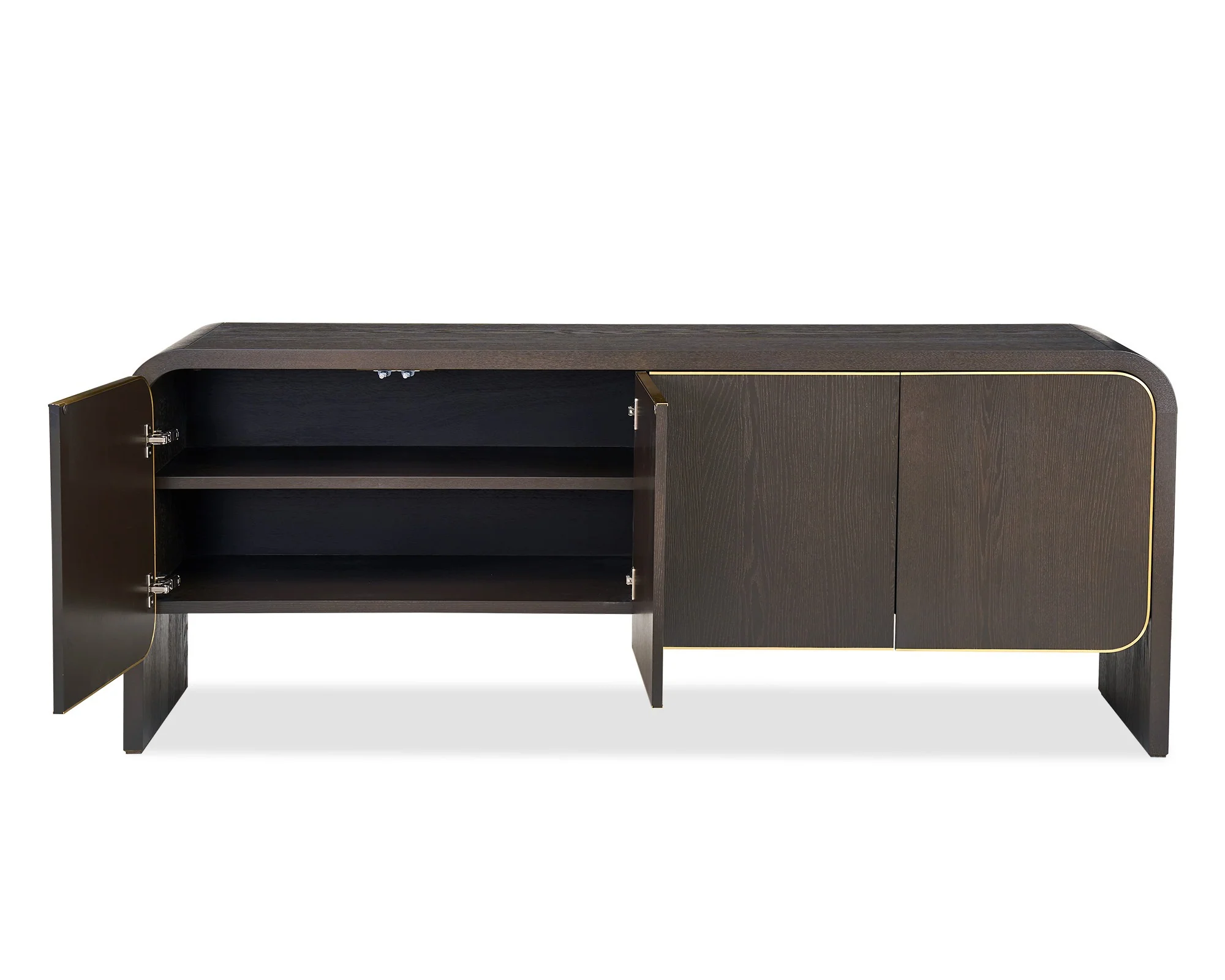 Liang & Eimil Walter Sideboard – Dark Grey Oak and Brass - Image 3