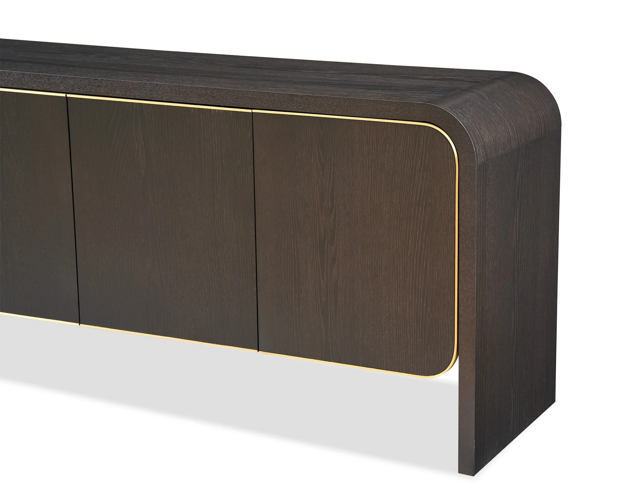 Liang & Eimil Walter Sideboard – Dark Grey Oak and Brass - Image 4