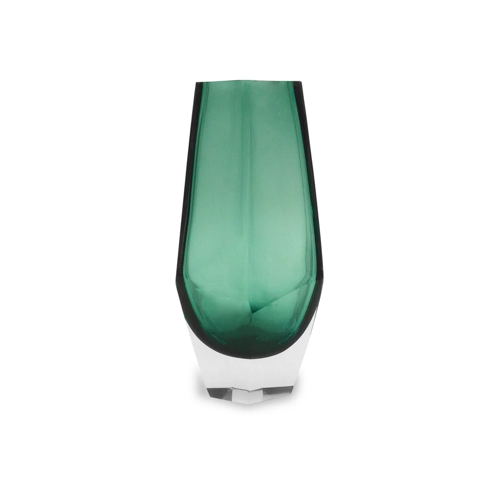 Liang & Eimil Wiley Glass Vase in Green - Small - Image 2