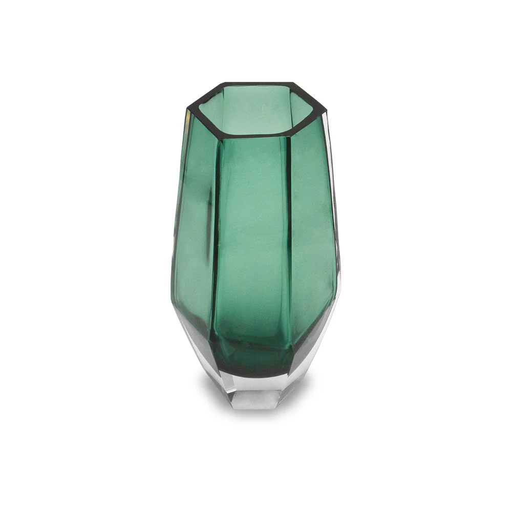 Liang & Eimil Wiley Glass Vase in Green - Small - Image 3