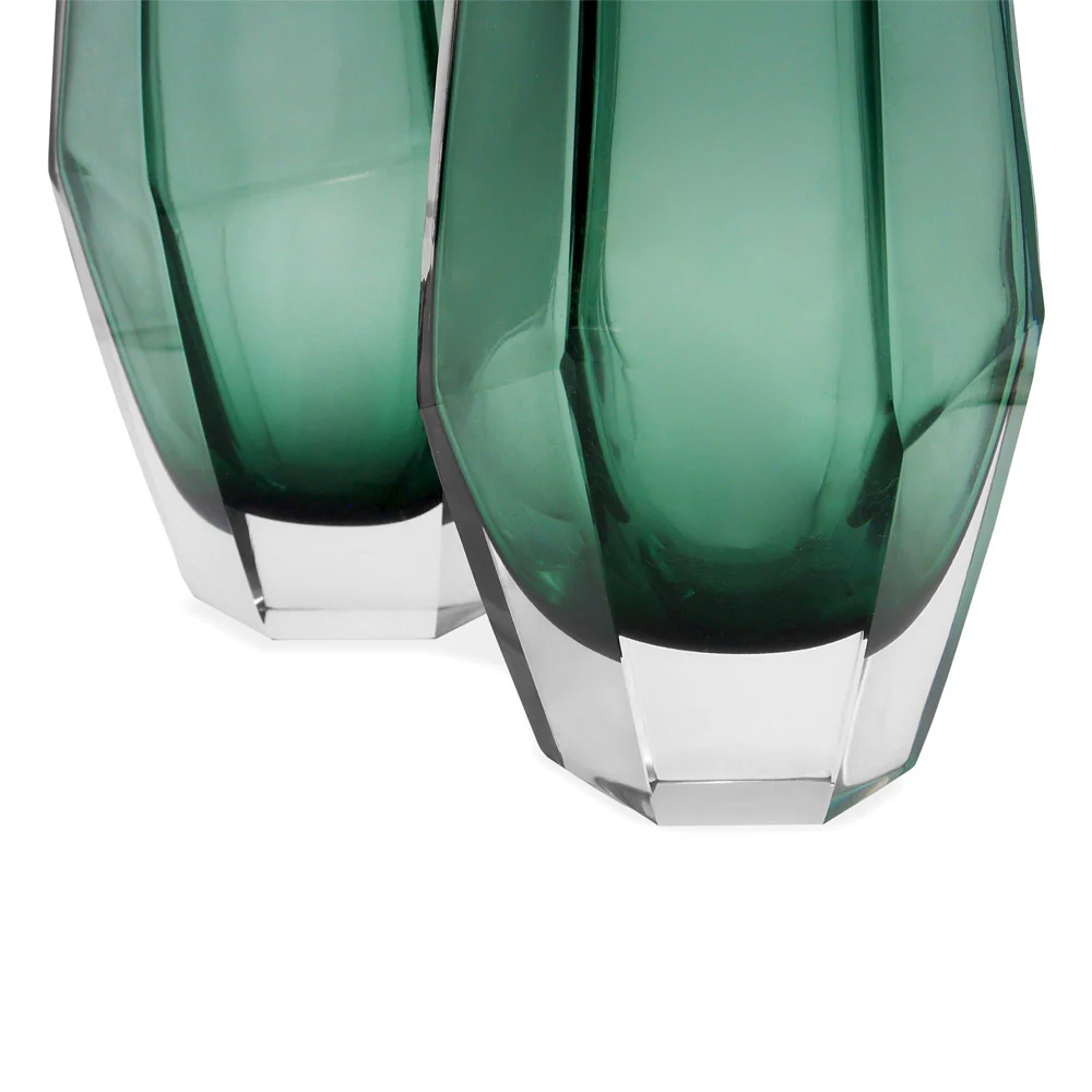 Liang & Eimil Wiley Glass Vase in Green - Small - Image 5