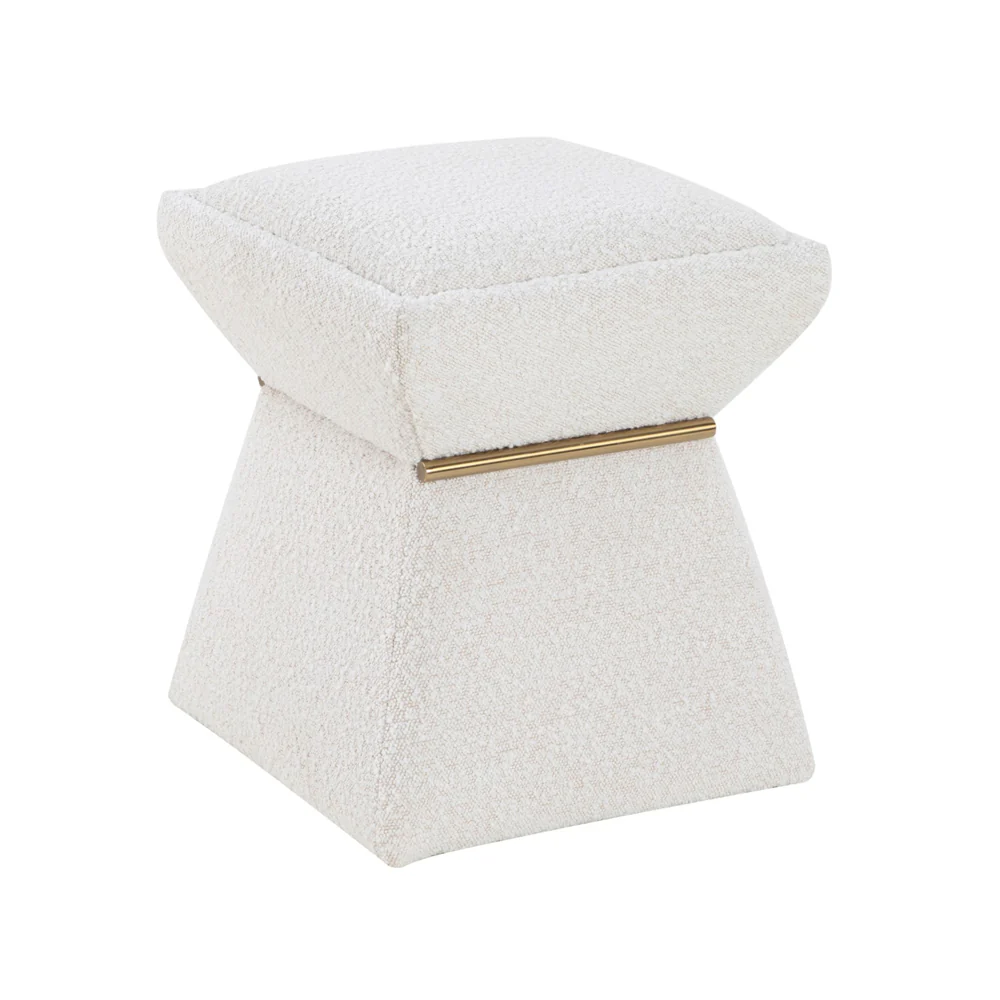 Liang & Eimil Zane Stool with Boucle Sand Fabric - Image 2