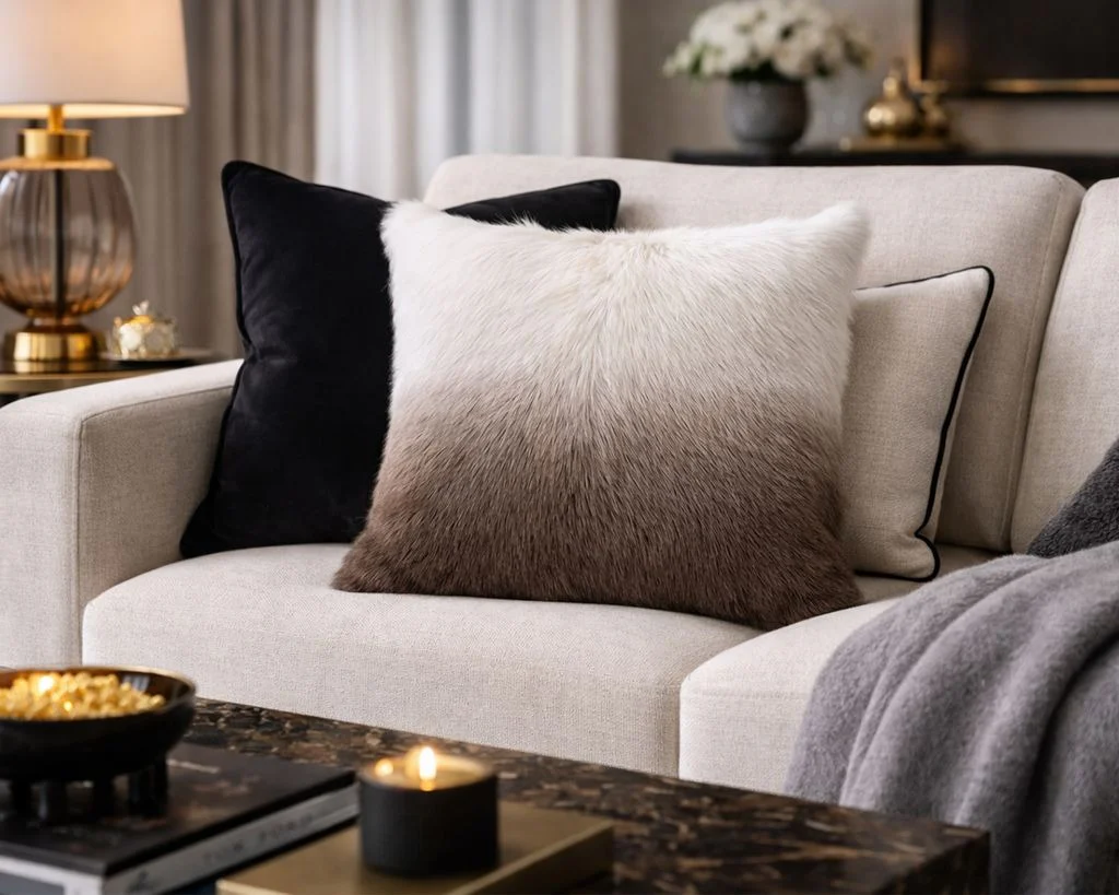 Liang & Eimil Zarello Pillow - Ivory and Taupe - Image 3