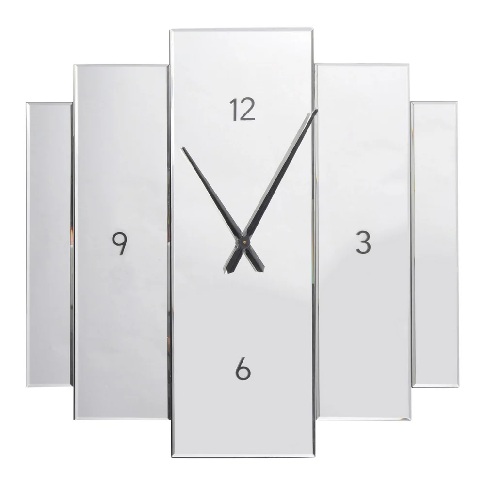 Libra Interiors Aruna Mirrored Wall Clock