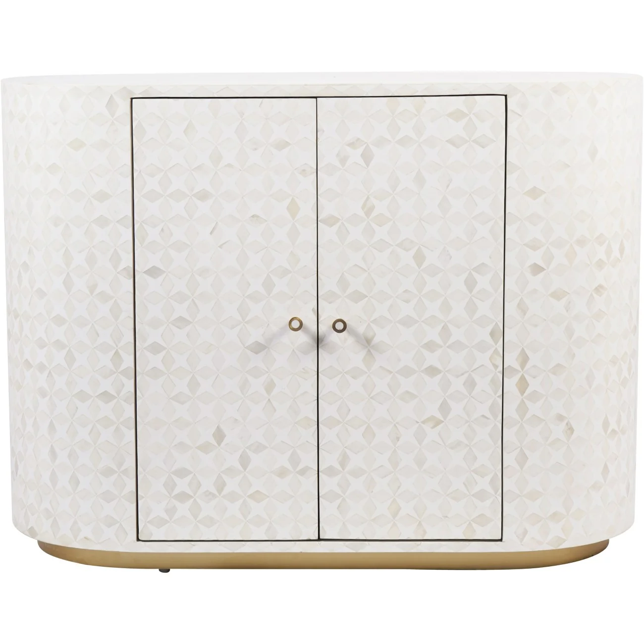 Libra Interiors Aspen Bone Inlay Two Door Cabinet