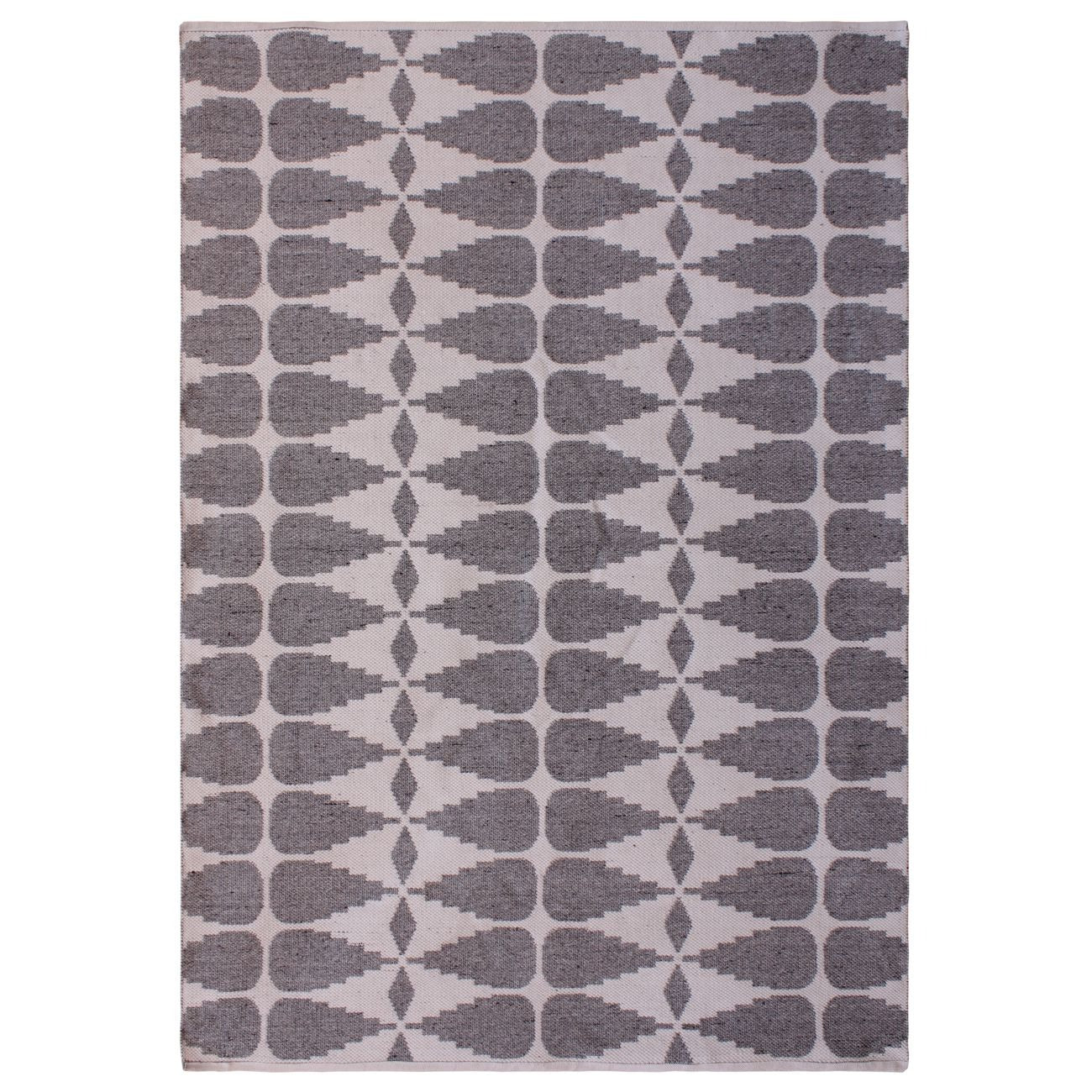 Libra Interiors Ayudar Jacquard PET Rug – Ivory, Grey and Charcoal - Image 2