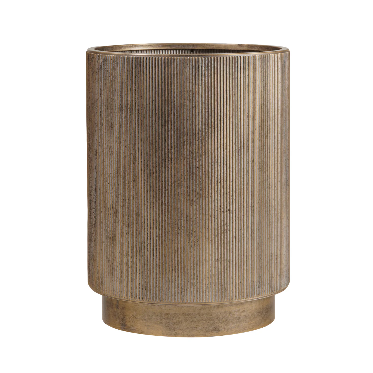 Libra Interiors Belvedere Floor Planters – Set of 3 – Aged Gold - Image 3