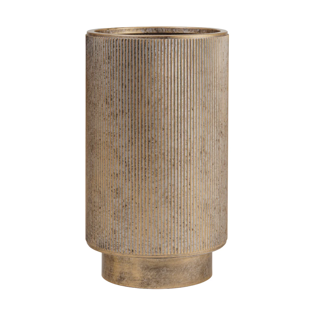Libra Interiors Belvedere Floor Planters – Set of 3 – Aged Gold - Image 4