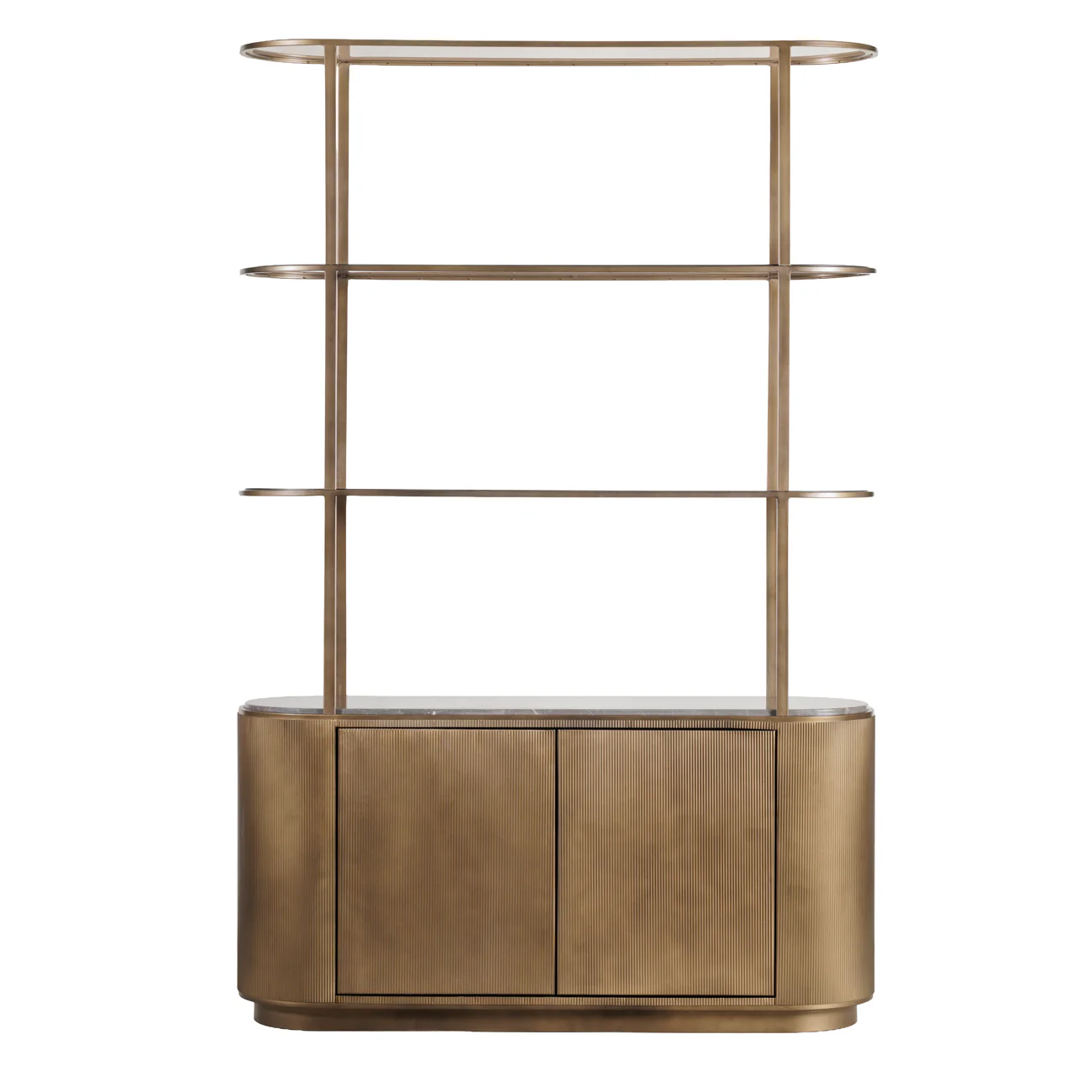 Libra Interiors Belvedere Shelving Unit – Royal Gold
