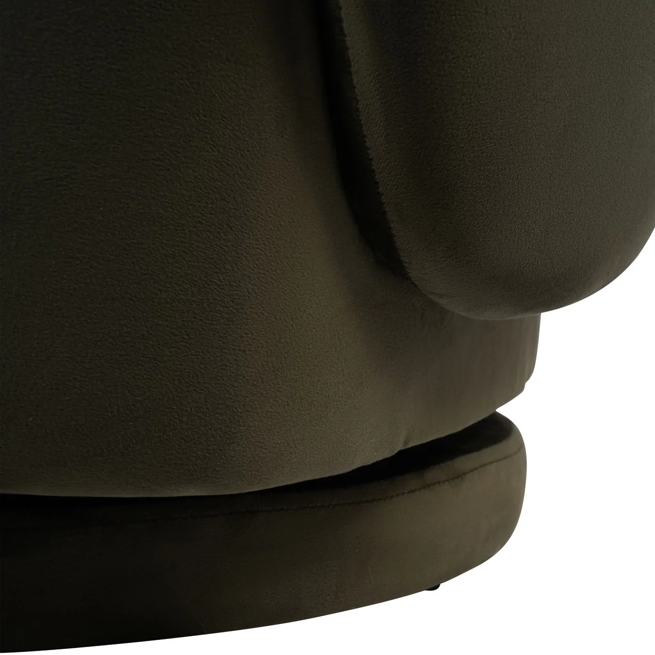 Libra Interiors Bingham Swivel Chair – Dark Green Velvet - Image 3
