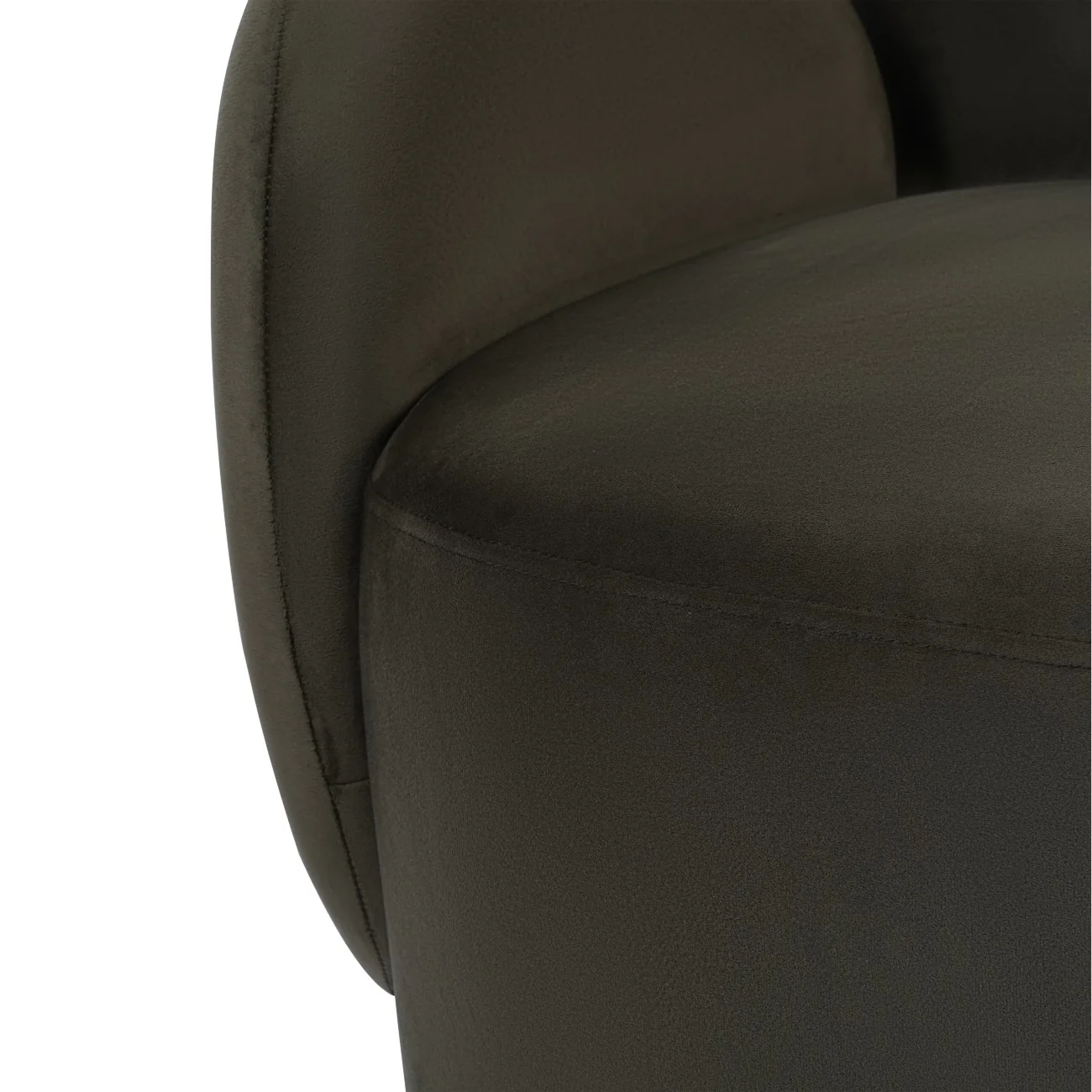 Libra Interiors Bingham Swivel Chair – Dark Green Velvet - Image 4