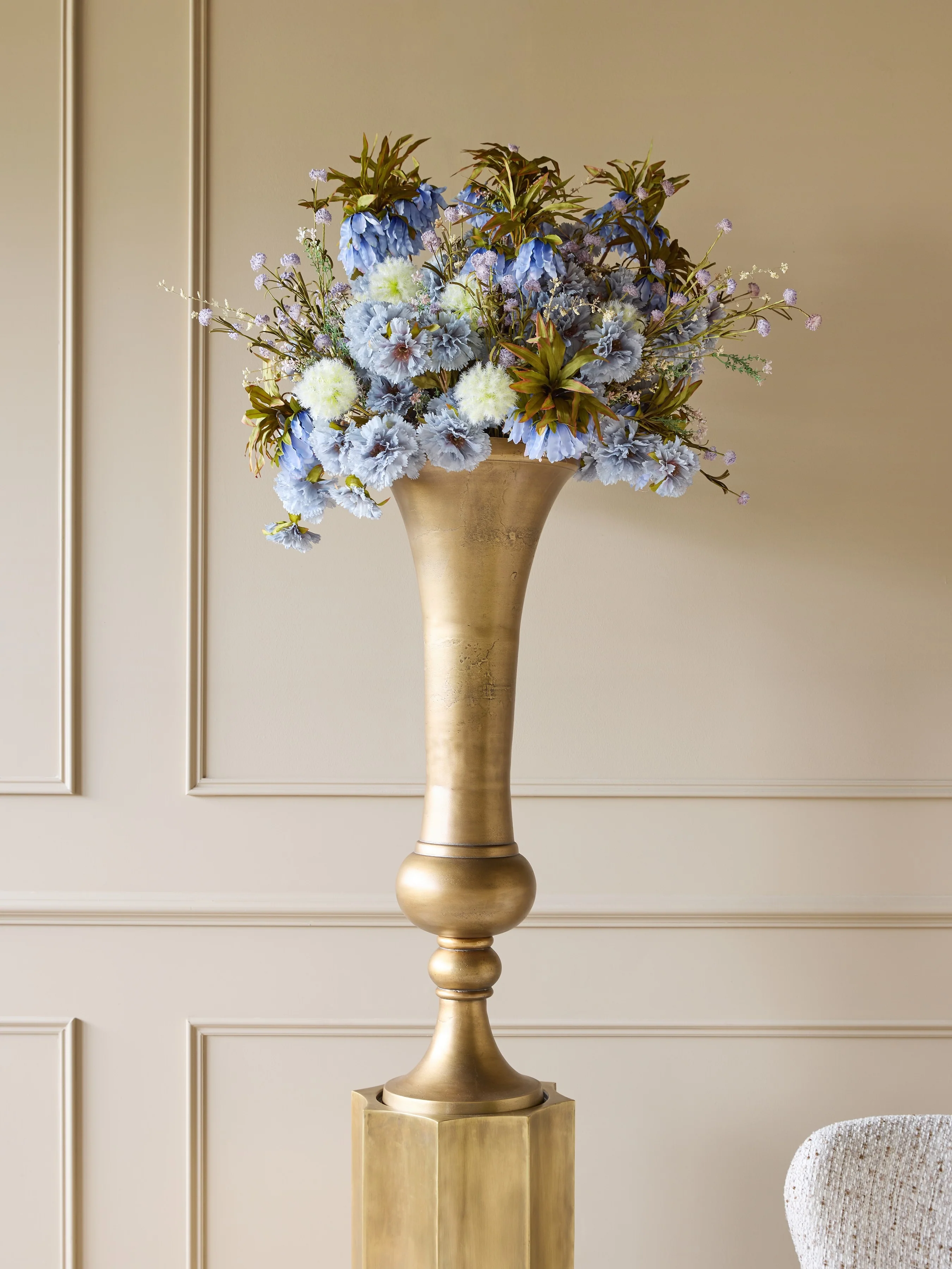 Libra Interiors Brockley Planter – Antique Brass - Image 5