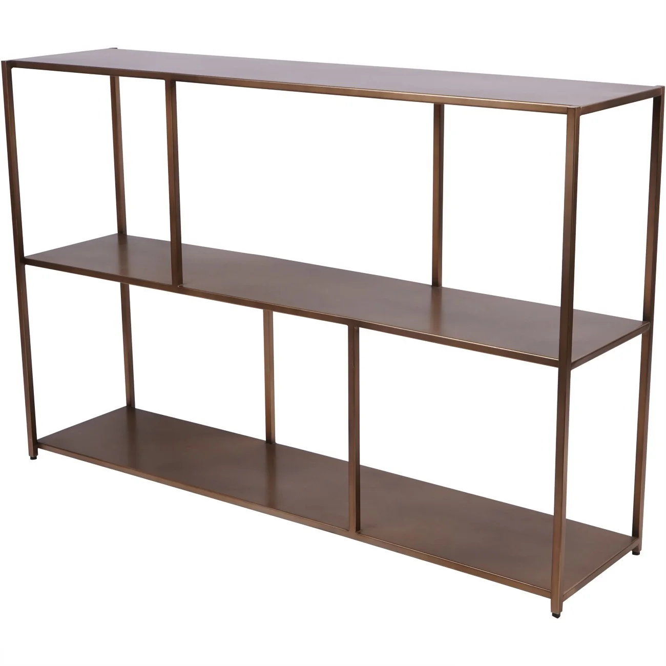 Libra Interiors Brooks Console Table – Brushed Champagne Gold - Image 2