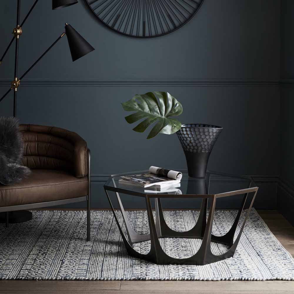 Libra Interiors Catalan Bronze Gilded Coffee Table - Image 4