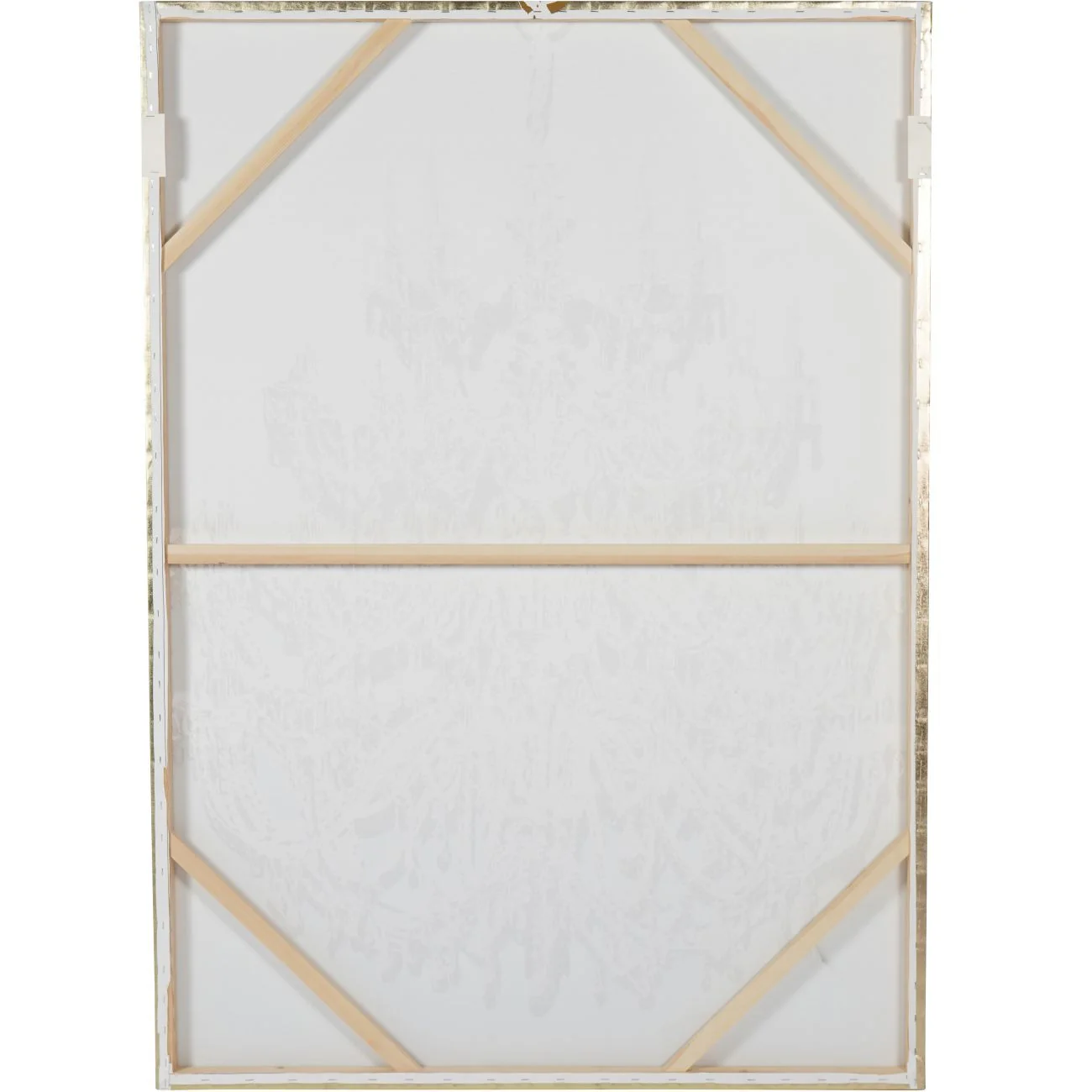 Libra Interiors Chandelier Gold Foiled Canvas - Image 3