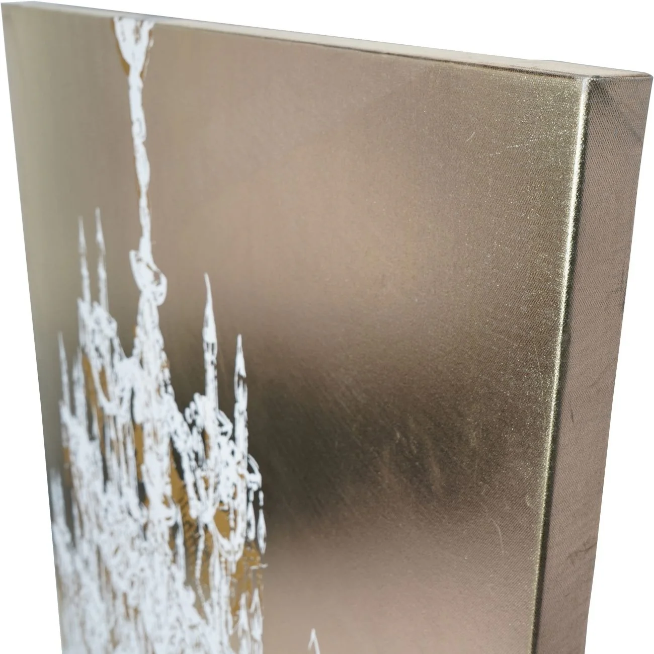 Libra Interiors Chandelier Gold Foiled Canvas - Image 4