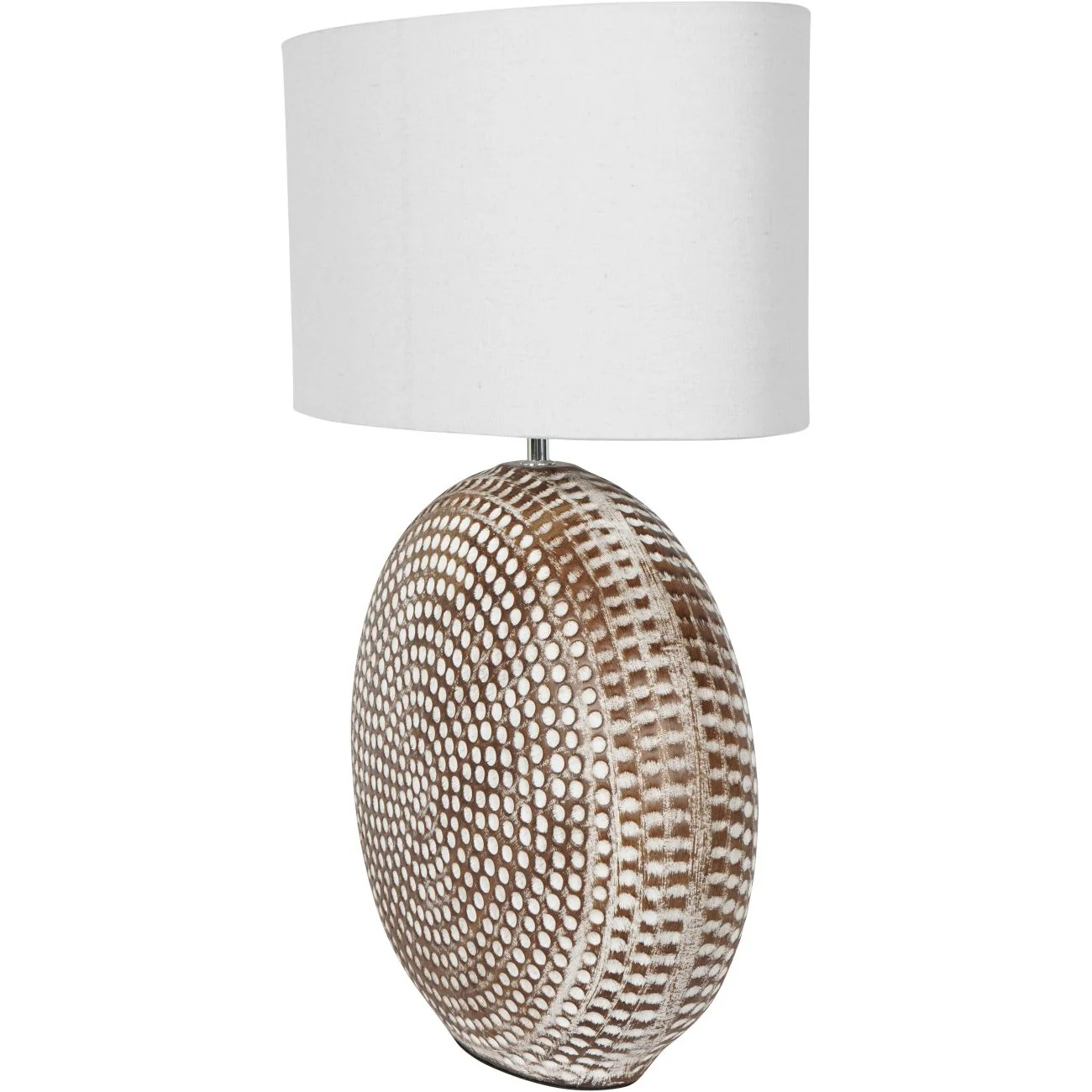 Libra Interiors Chariot Round Ceramic Lamp – 65cm - Image 2