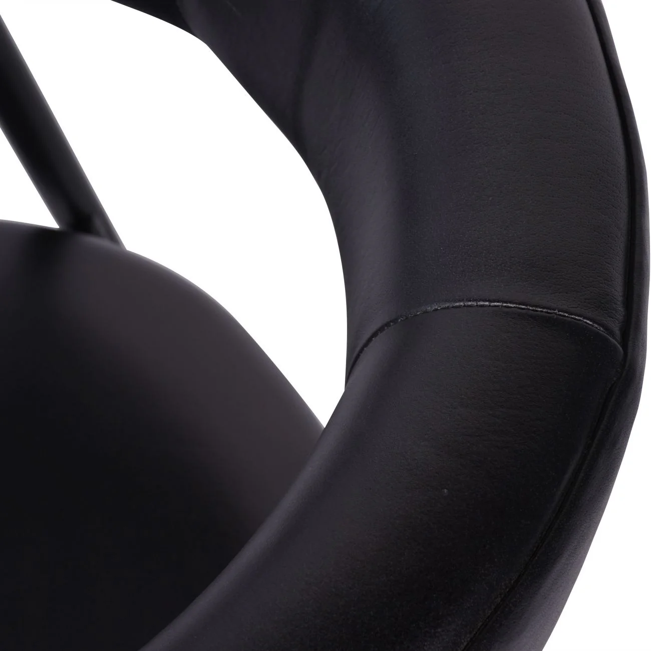 Libra Interiors Churchill Dining Chair in Charcoal Leather – Set of 2 - Image 5