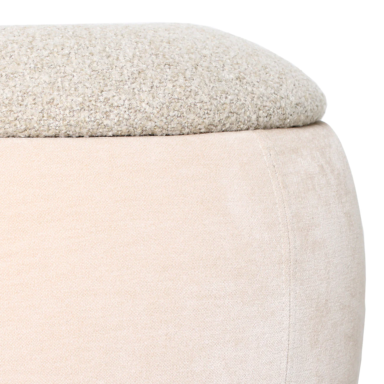 Libra Interiors Clemance Storage Stool – Mushroom - Image 3