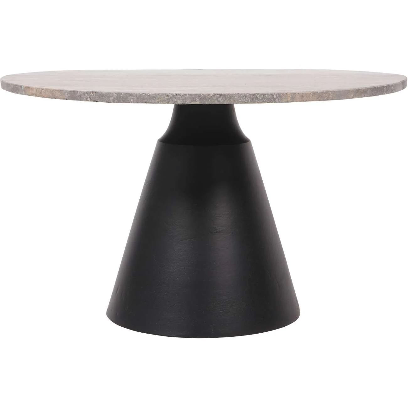 Libra Interiors Clifton II Coffee Table in Charcoal Black and Travertine – Small - Image 2