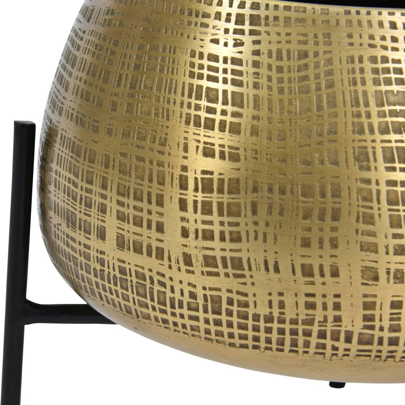 Libra Interiors Clyde Tabletop Planters in Antique Brass – Set of 2 - Image 5