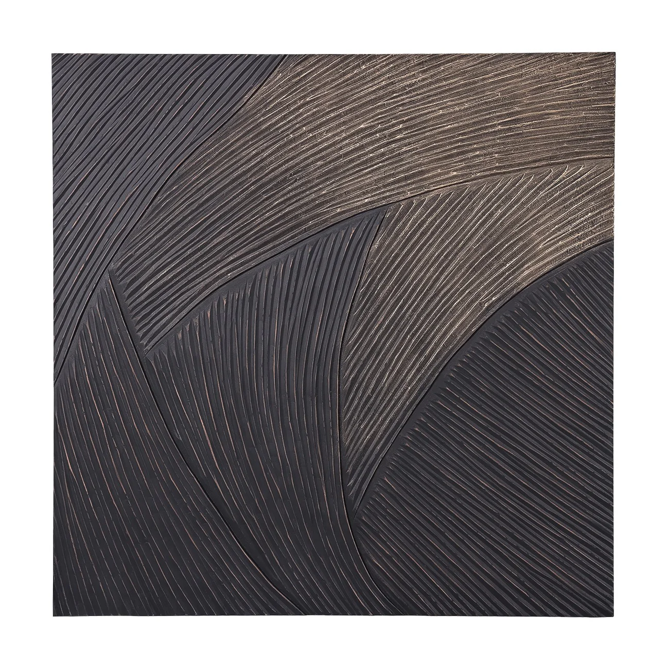 Libra Interiors Golden Wave Geometric Wall Art