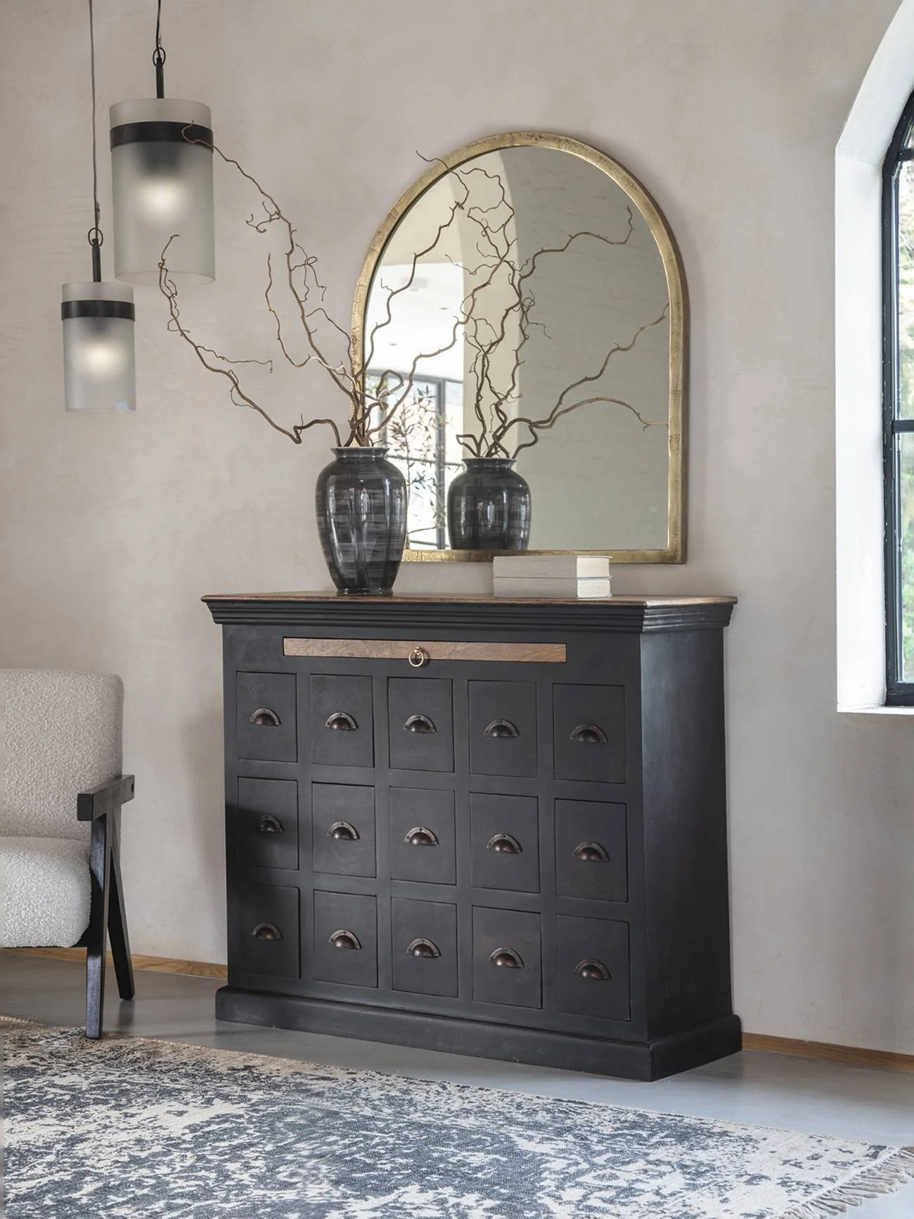 Libra Interiors Hoxton II Antique Chest - Image 6