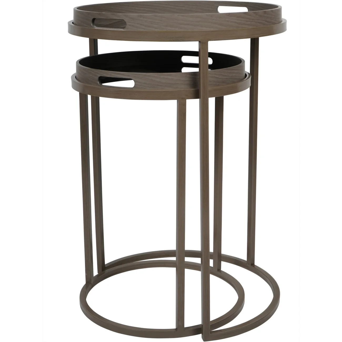 Libra Interiors Impasto Brushstroke Side Tray Tables - Image 2