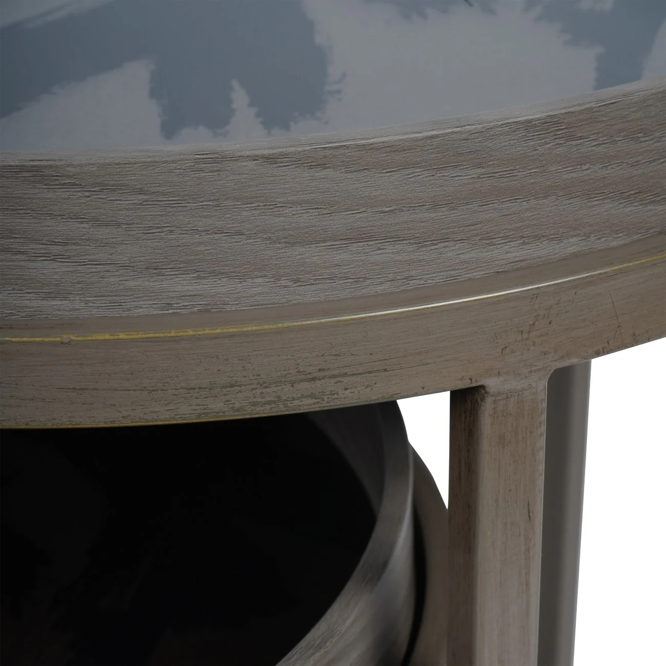 Libra Interiors Impasto Brushstroke Side Tray Tables - Image 4