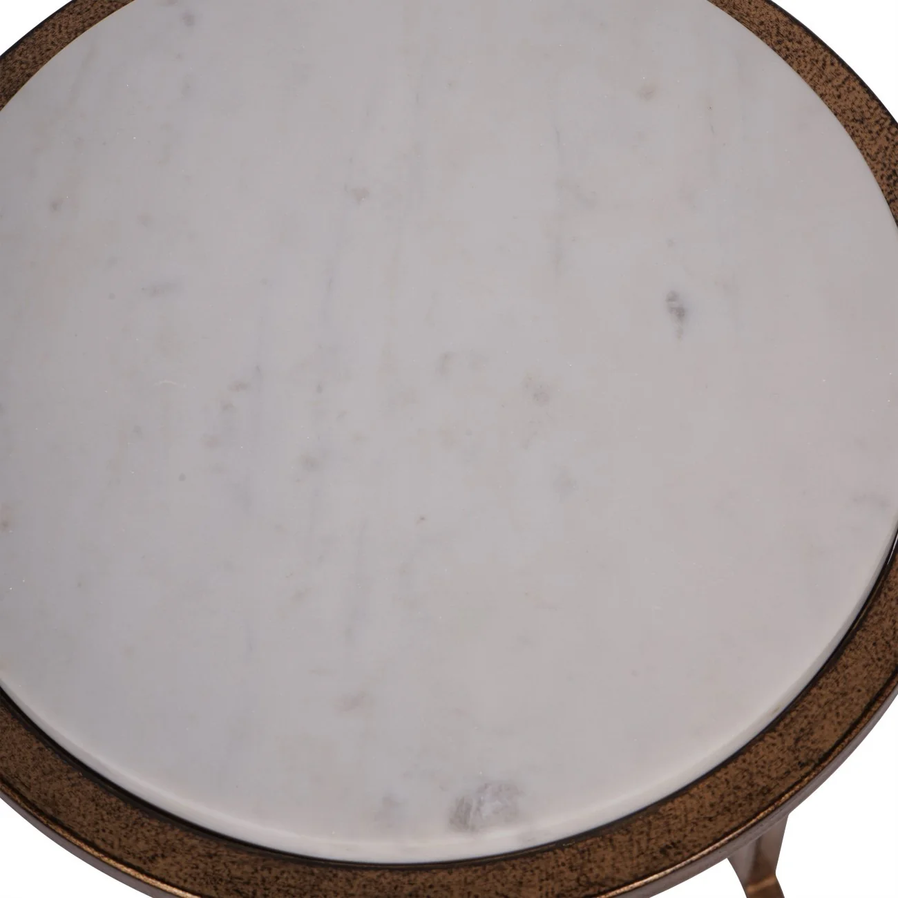 Libra Interiors Iota Accent Table β White Banswara Marble - Image 4