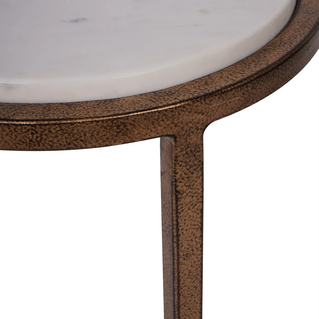 Libra Interiors Iota Accent Table β White Banswara Marble - Image 5