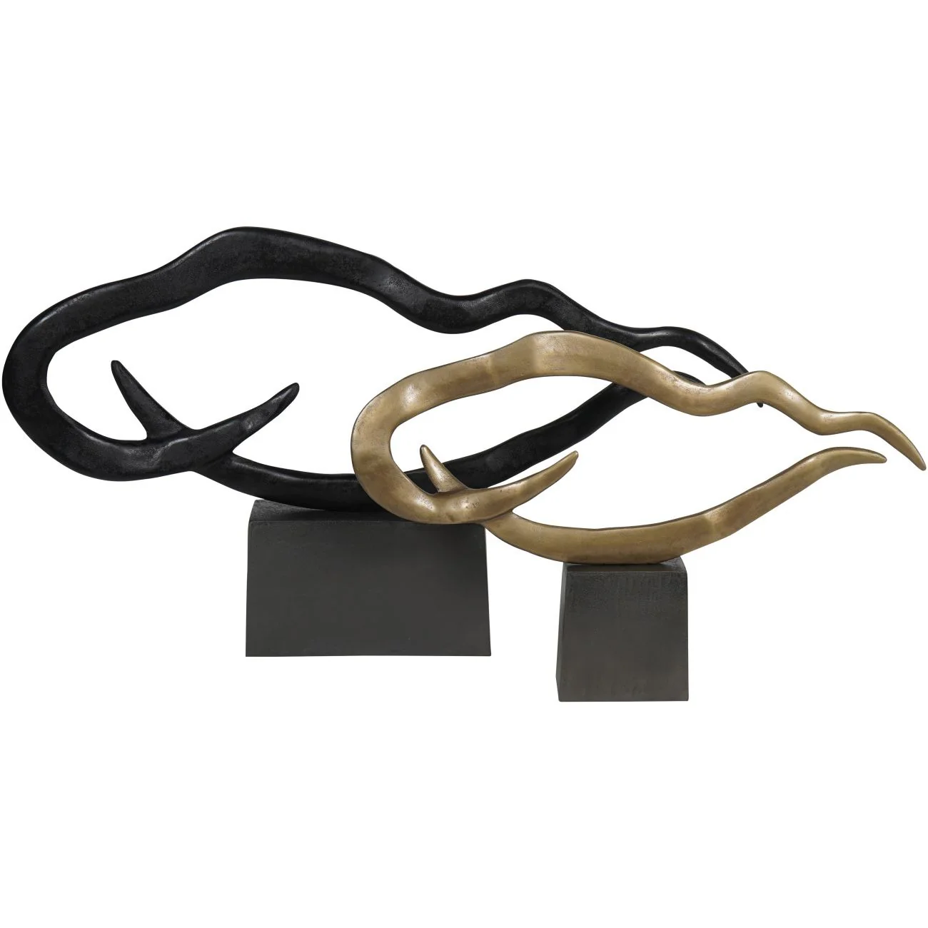 Libra Interiors Large Isla Sculpture – Black Aluminium - Image 5