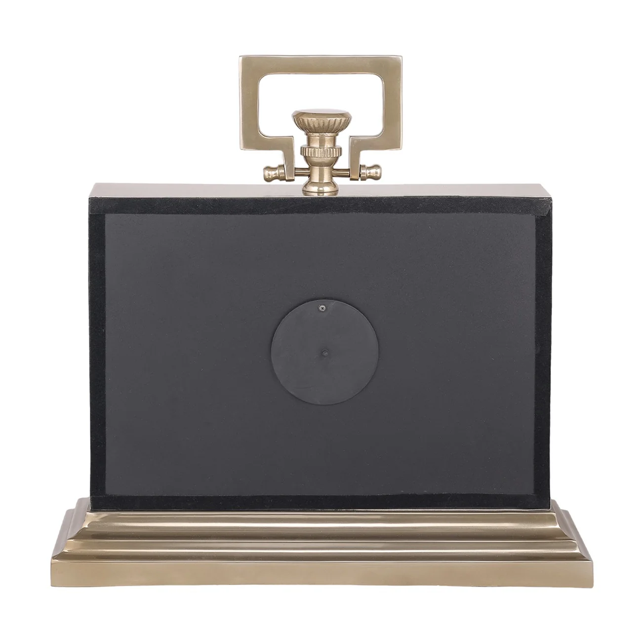 Libra Interiors Latham Brass Clock - Large - Image 3